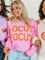 Spell On You Pink and Orange Hocus Pocus Sweater