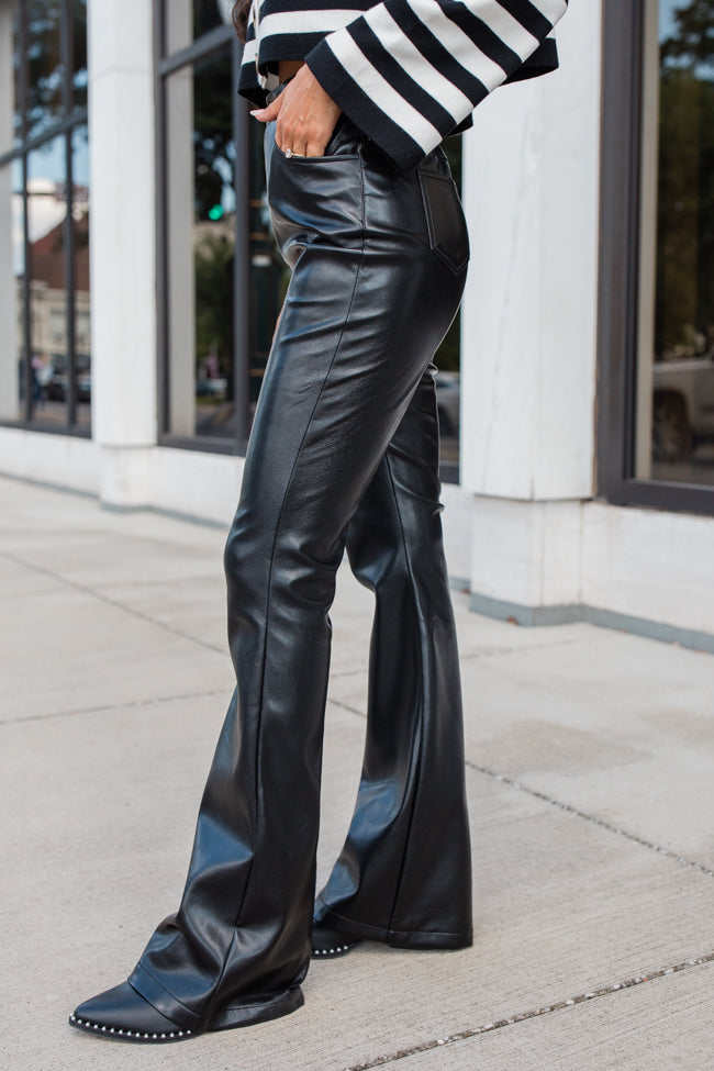 Black Leather Pants Black Patent Boots Outfit Dolce&Gabbana Patent
