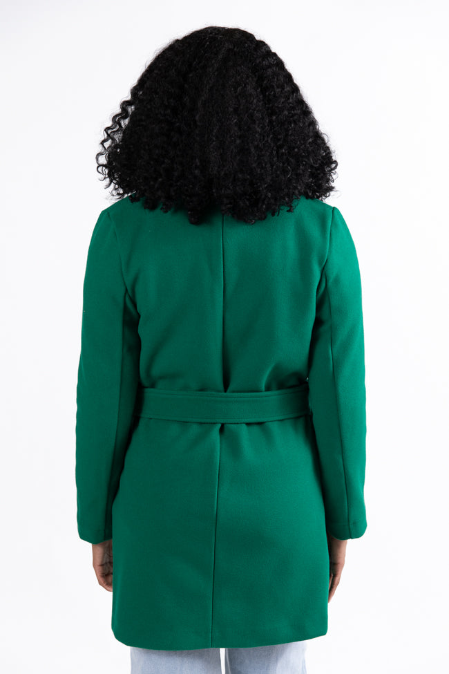 Mistletoe Moment Green Coat