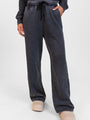 Learn As You Go Black Acid Washed Lounge Pants