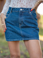 Grand Things Dark Wash Denim Skirt