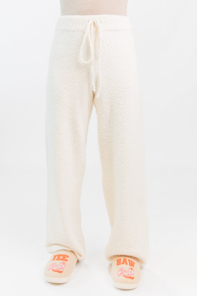 Dawn Ivory Fuzzy Lounge Pants