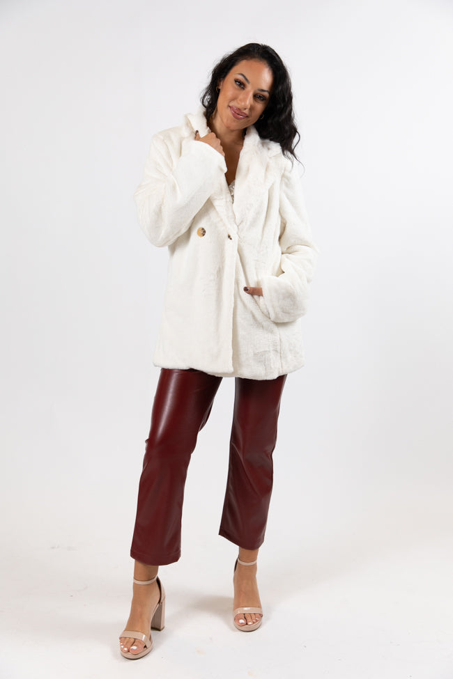 Wilmington Winters Ivory Fur Coat Amber Massey X Pink Lily