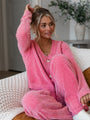 Ready As Ever Rose Chenille Knit Set