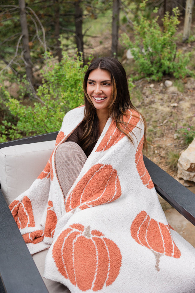 Make Me Believe Fall Pumpkins Blanket