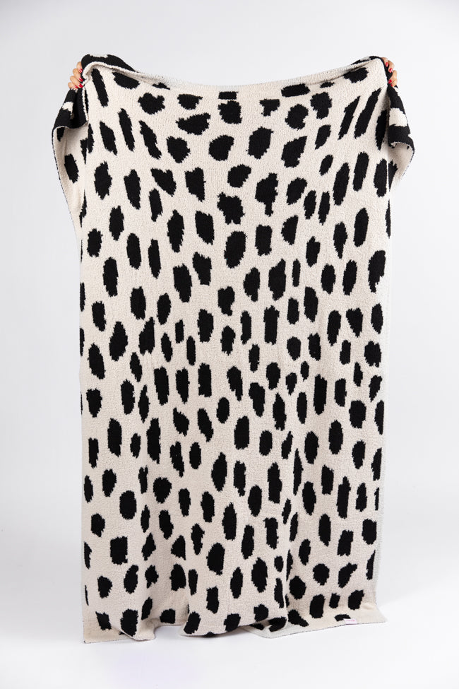 Make Me Believe Small Leopard Spotted Blanket