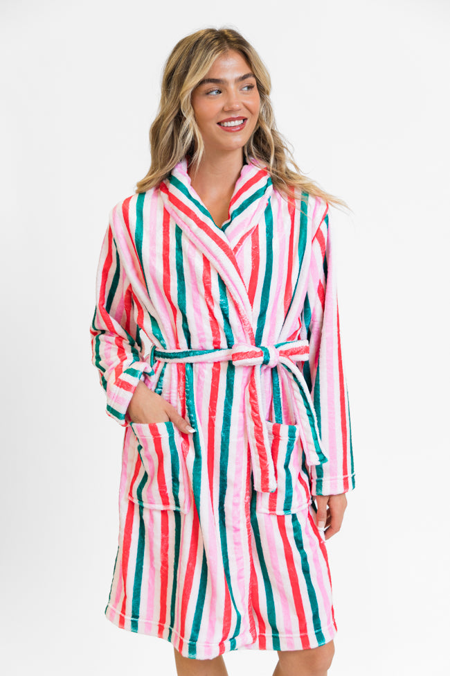 Christmas Stripes Rise and Shine Robe