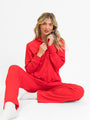 Drifting Off Red Ribbed Pajama Set DOORBUSTER