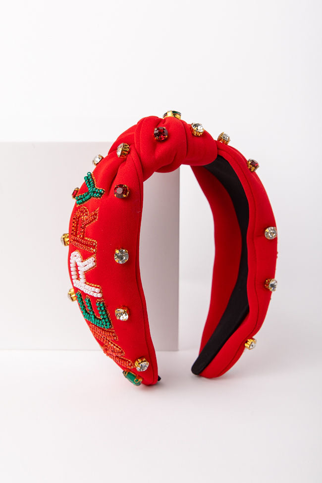 Merry Christmas Knotted Headband