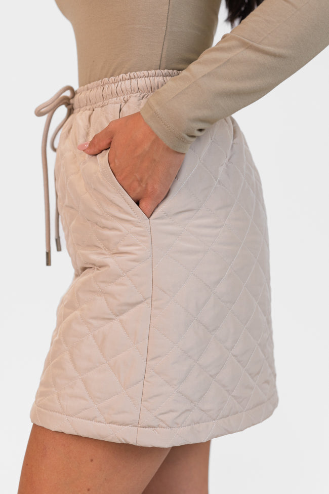 Colder Weather Mushroom Quilted Skort