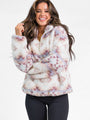 Way Out There Southwestern Print Sherpa Pullover