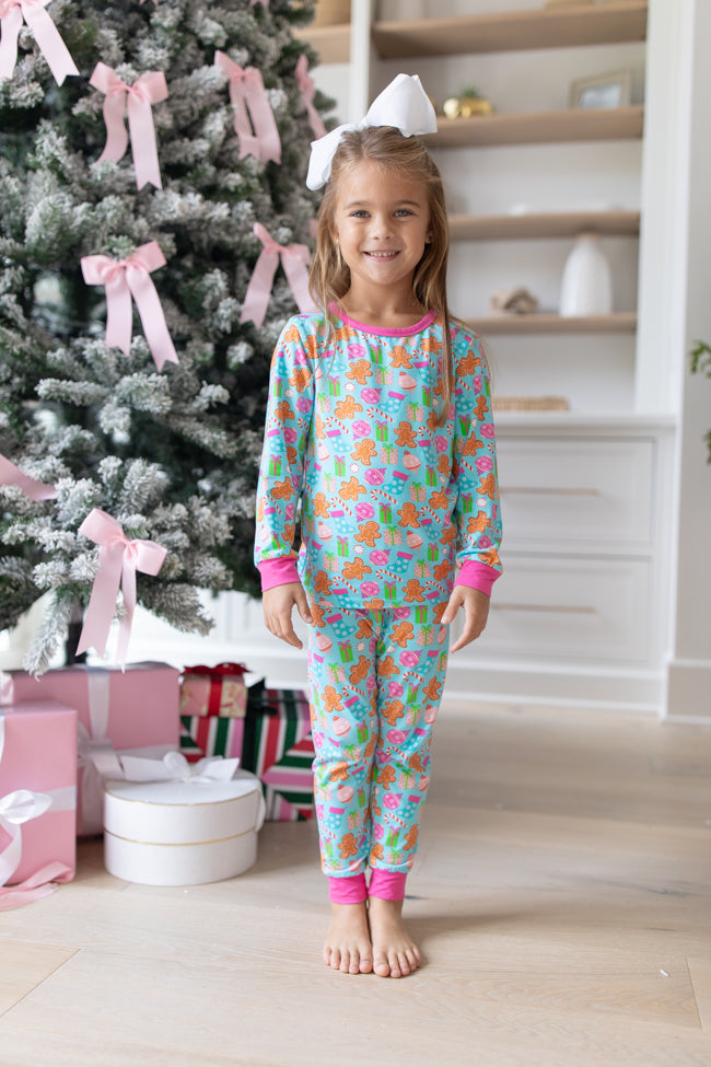 Kid's Under The Stars In Christmas Cheer Bamboo Pajama Set