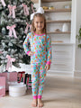 Kid's Under The Stars In Christmas Cheer Bamboo Pajama Set