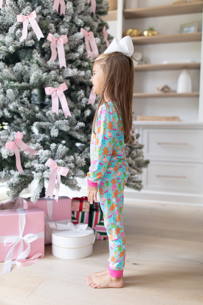 Kid's Under The Stars In Christmas Cheer Bamboo Pajama Set