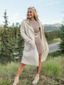 Love Guides Me Beige Long Coat Cardigan