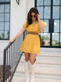 Brighten My Day Off The Shoulder Lace Mini Dress FINAL SALE