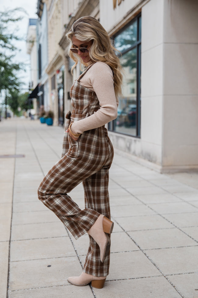 So Plaid You're Mine Multi Belted Jumpsuit