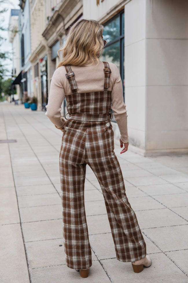 So Plaid You're Mine Multi Belted Jumpsuit