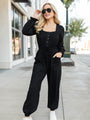 Bop Around Black Jogger Style Jumpsuit