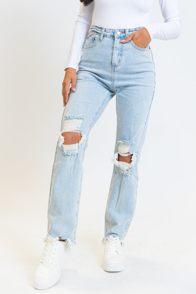 Danae Distressed Jeans Emily Fauver X Pink Lily