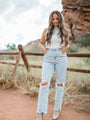 Danae Distressed Jeans Emily Fauver X Pink Lily