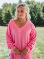 Manifest It Pink Textured Knit Top FINAL SALE