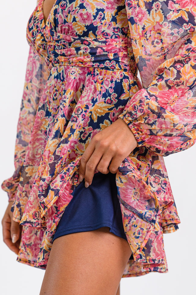 Give It Meaning Floral Long Sleeve Romper