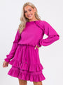 Pinch Me Pink Ruffle Detail Mini Dress