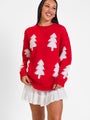 Under The Mistletoe Red Christmas Tree Sweater