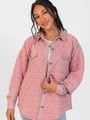 Off Season Blush Quilted Oversized Shacket