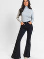 Maren Black Wash Stretchy Flare Jeans