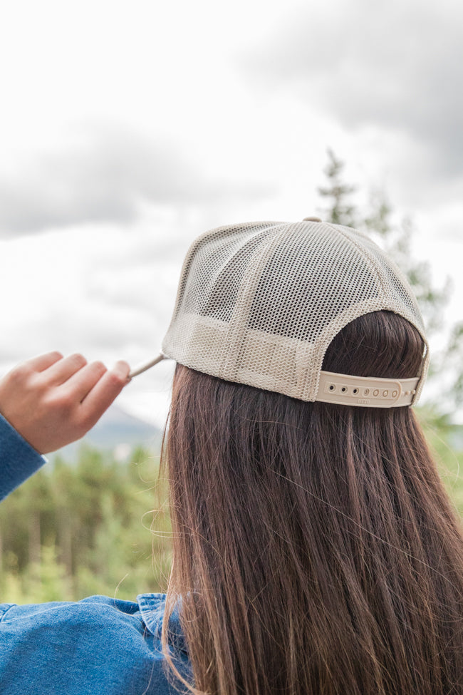 Cowboy Boots Tan Trucker Hat