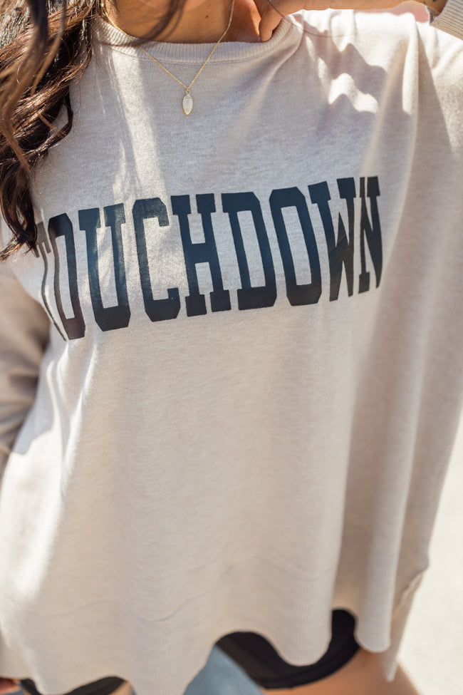 We Need Another Touchdown Beige Sweater FINAL SALE