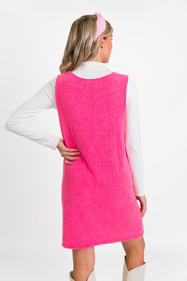 hot pink sweater dress Dresses | New Nw Belted In L This sweater dress is going to style perfectly with boots and accessories are going to be a breeze Hot Pink Mock Neck Front