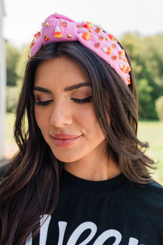 Pink Candy Corn Headband