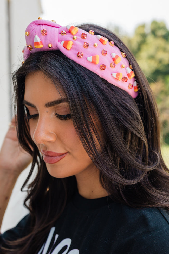 Pink Candy Corn Headband