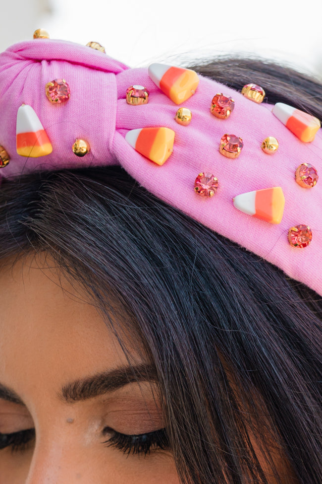 Pink Candy Corn Headband