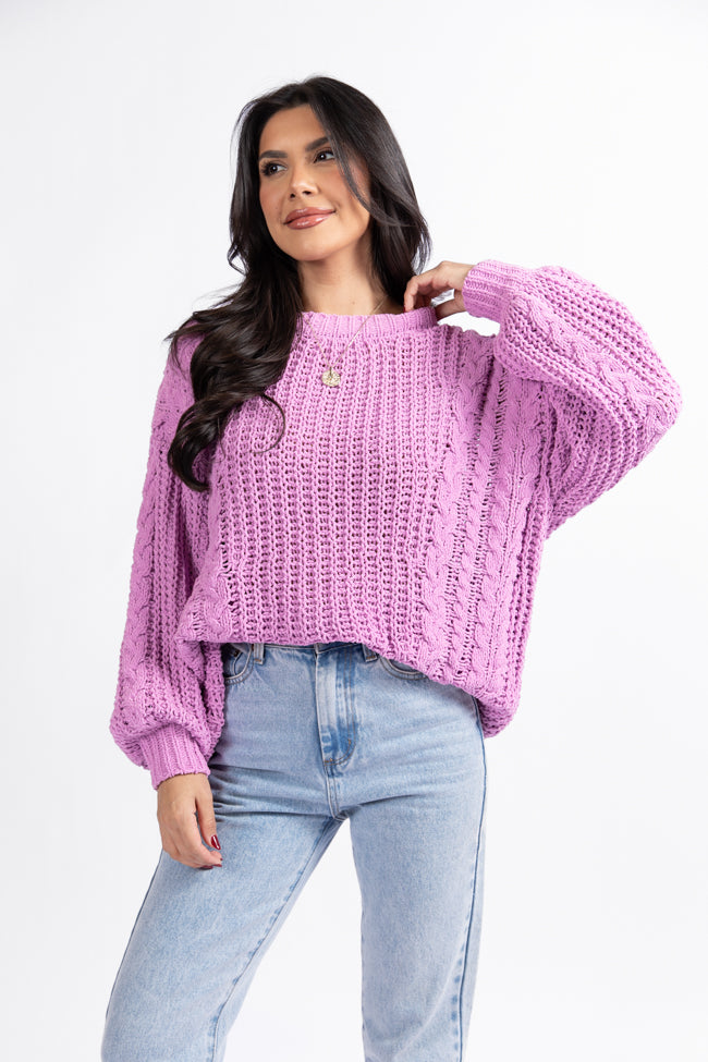 Oversized top Drop Pocket Chenille Sweater