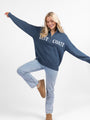 Roll With It Navy East Coast Quarter Zip Sweater DOORBUSTER