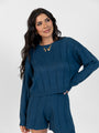 All The Way Home Midnight Textured Sweater Set DOORBUSTER