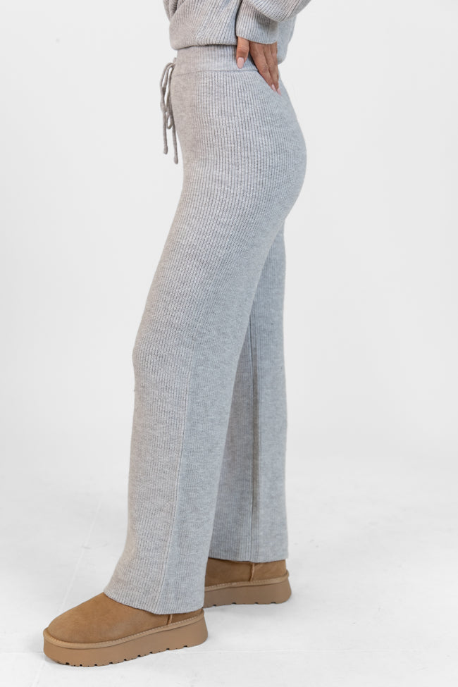 Cloud Chaser Grey Sweater Knit Pants DOORBUSTER