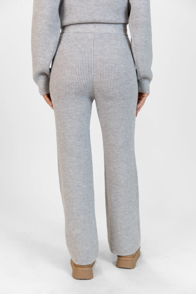 Cloud Chaser Grey Sweater Knit Pants DOORBUSTER