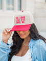 You Look Like You Love Me Red and Khaki Trucker Hat