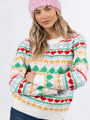 Final Sleigh Multi Color Christmas Fair Isle Sweater DOORBUSTER