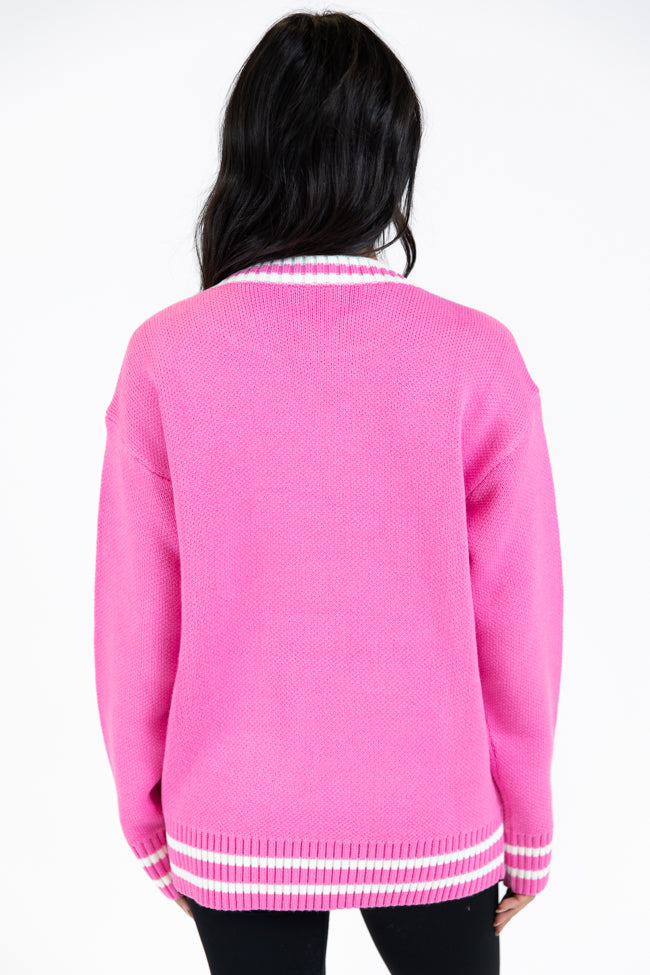 PINK Quarter Zip varsity selling bling