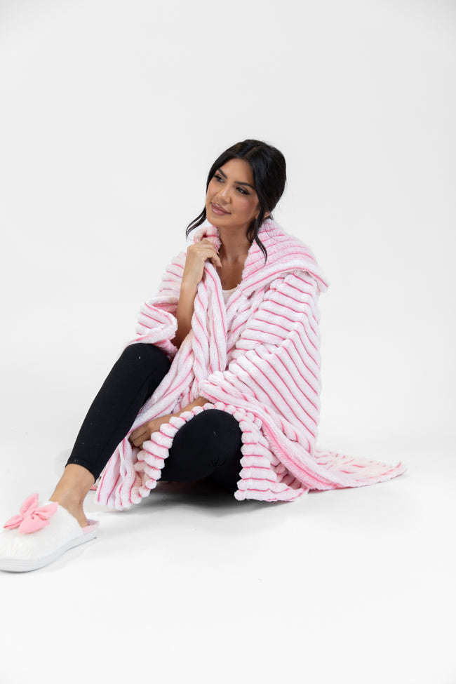 Cover Me Up Pink Luxe Fur Sherpa Wrap DOORBUSTER