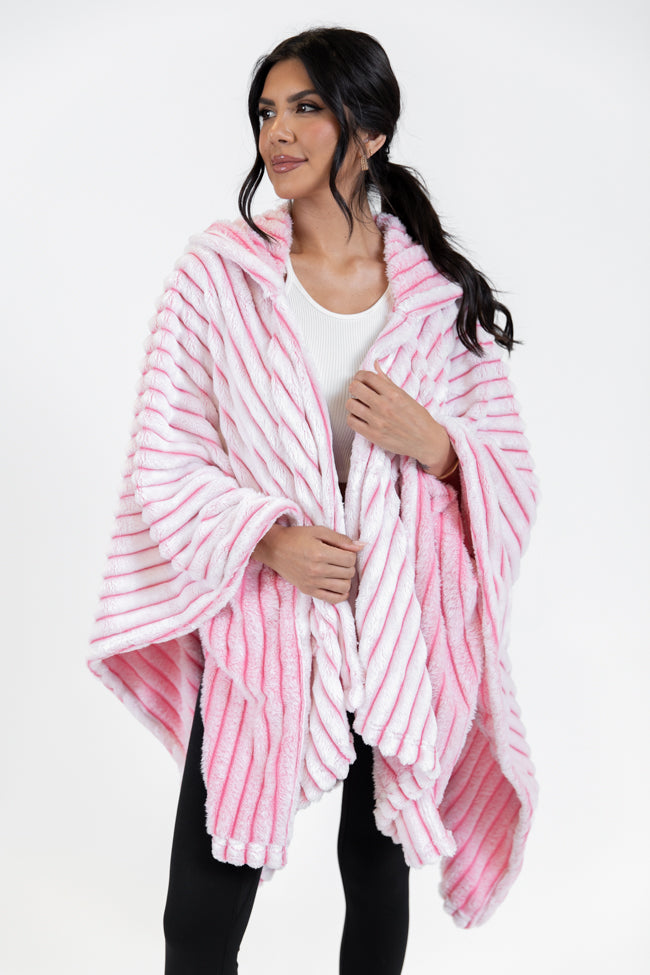 Cover Me Up Pink Luxe Fur Sherpa Wrap DOORBUSTER