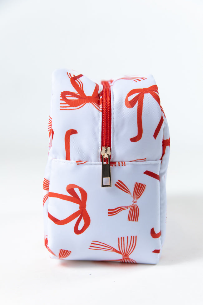 Red Bows 4 Piece Cosmetic Bags Set DOORBUSTER