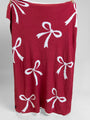 Make Me Believe Red and Cream Bows Blanket DOORBUSTER