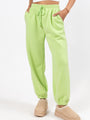 Run It By Me Lime Fleece Joggers